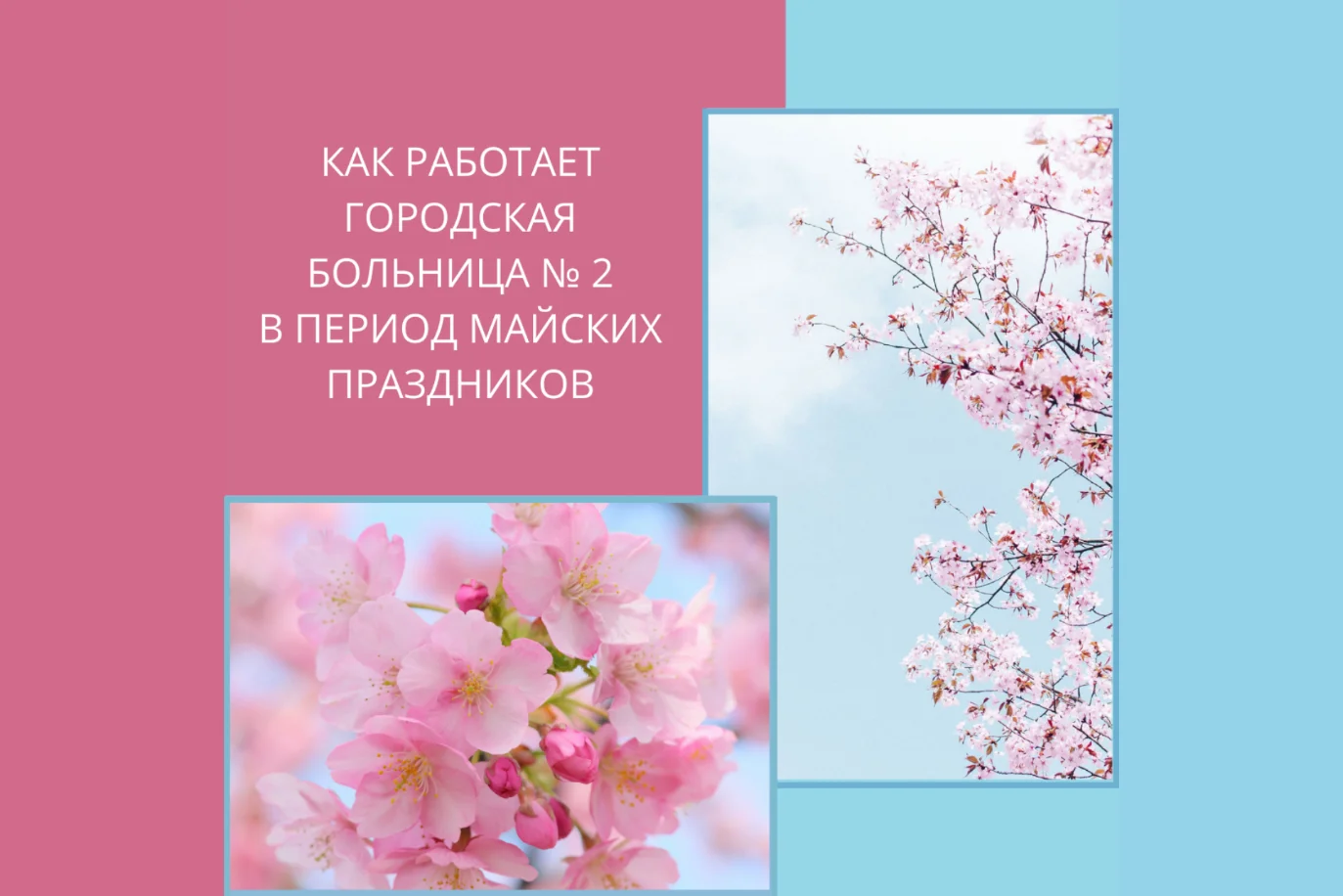 Как работает Городская больница № 2 в период майских праздников