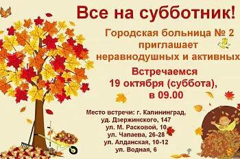  Все на субботник-сделаем наш город чище!